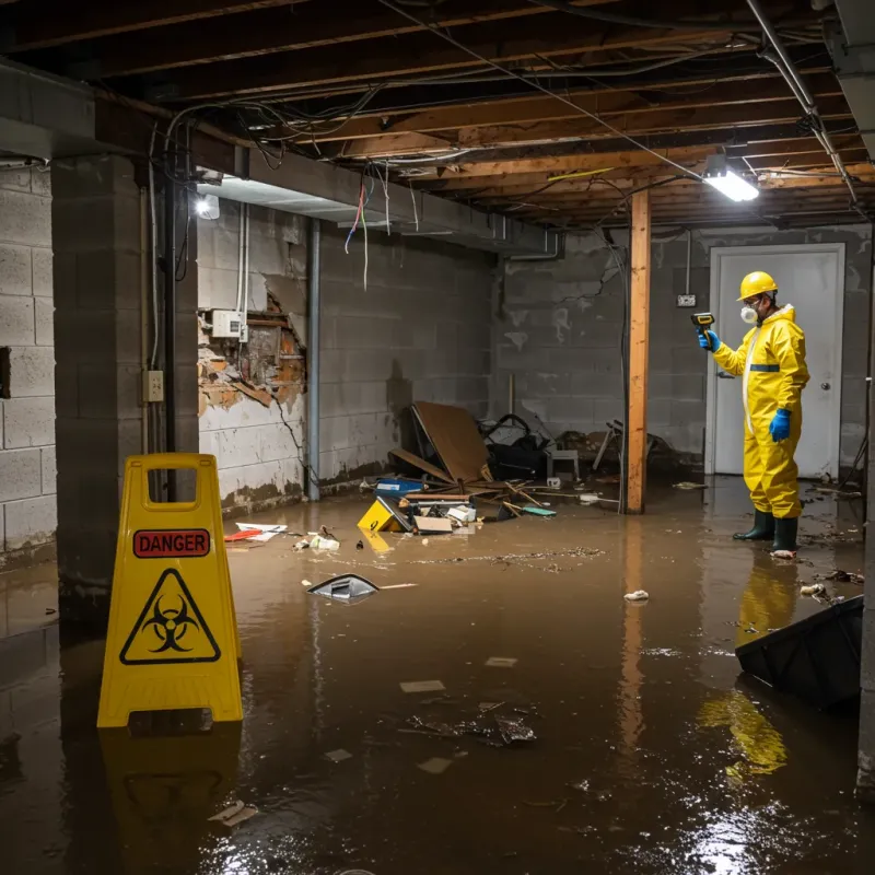 Flooded Basement Electrical Hazard in Briar, TX Property